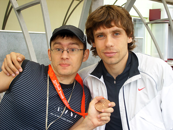 С Владом и олимпийской медалью